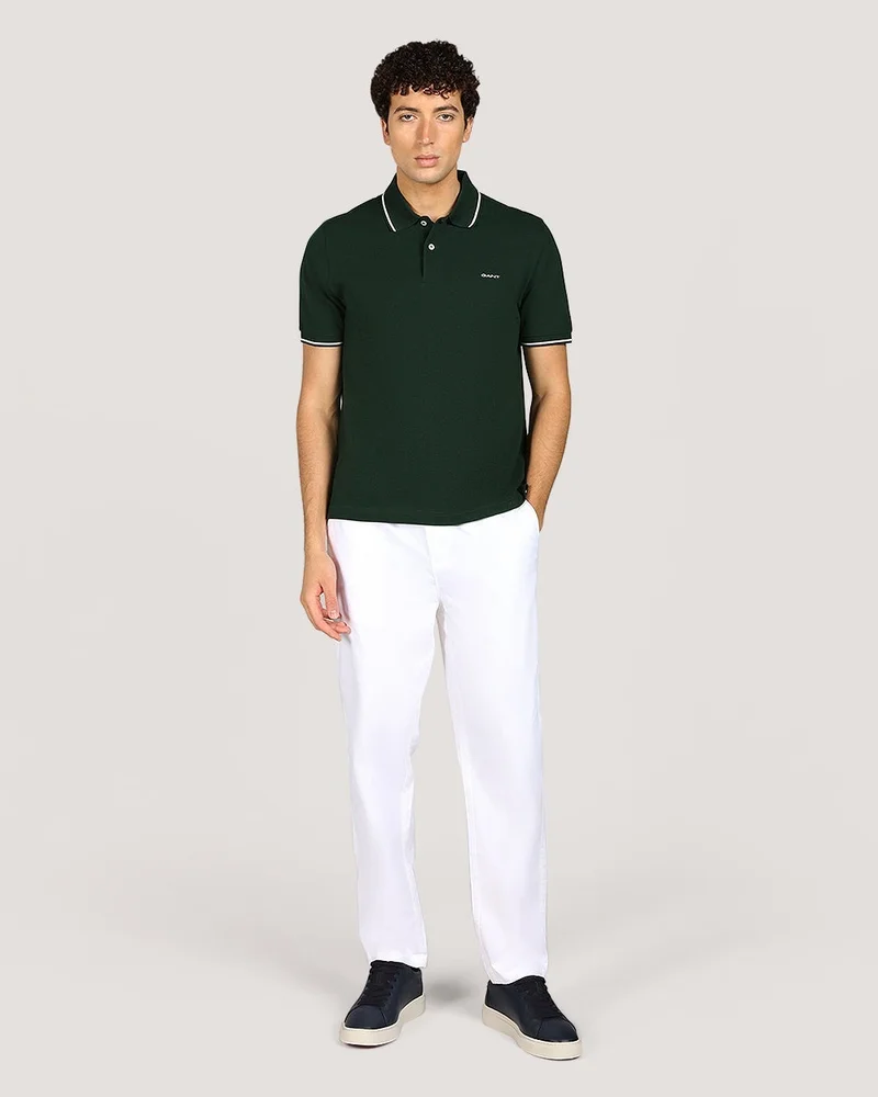 GANT Tipping Short Sleeve Piqué Polo Shirt